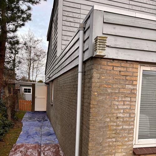 Gevelrenovatie inclusief impregneren woning Texel Cocksdorp December 2024