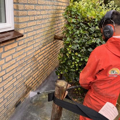 Reinigen en impregneren gevels woning particulier in Castricum juli 2024