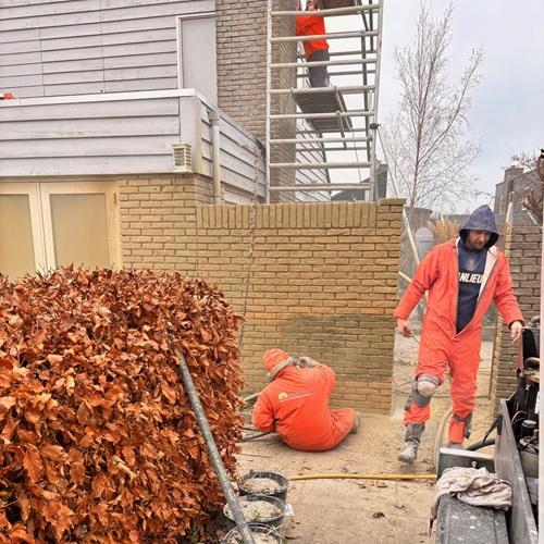 Gevelrenovatie inclusief impregneren woning Texel Cocksdorp December 2024