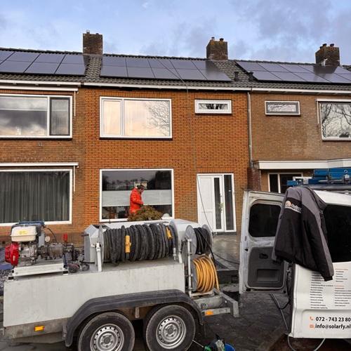 Verf verwijderen inclusief complete gevelrenovatie woning Dijk en Waard Januari 2025